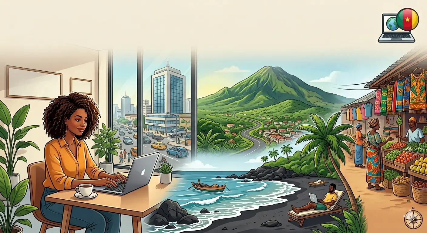 Guide du nomade numérique au Cameroun : travaillez à distance dans le pays le plus diversifié d'Afrique